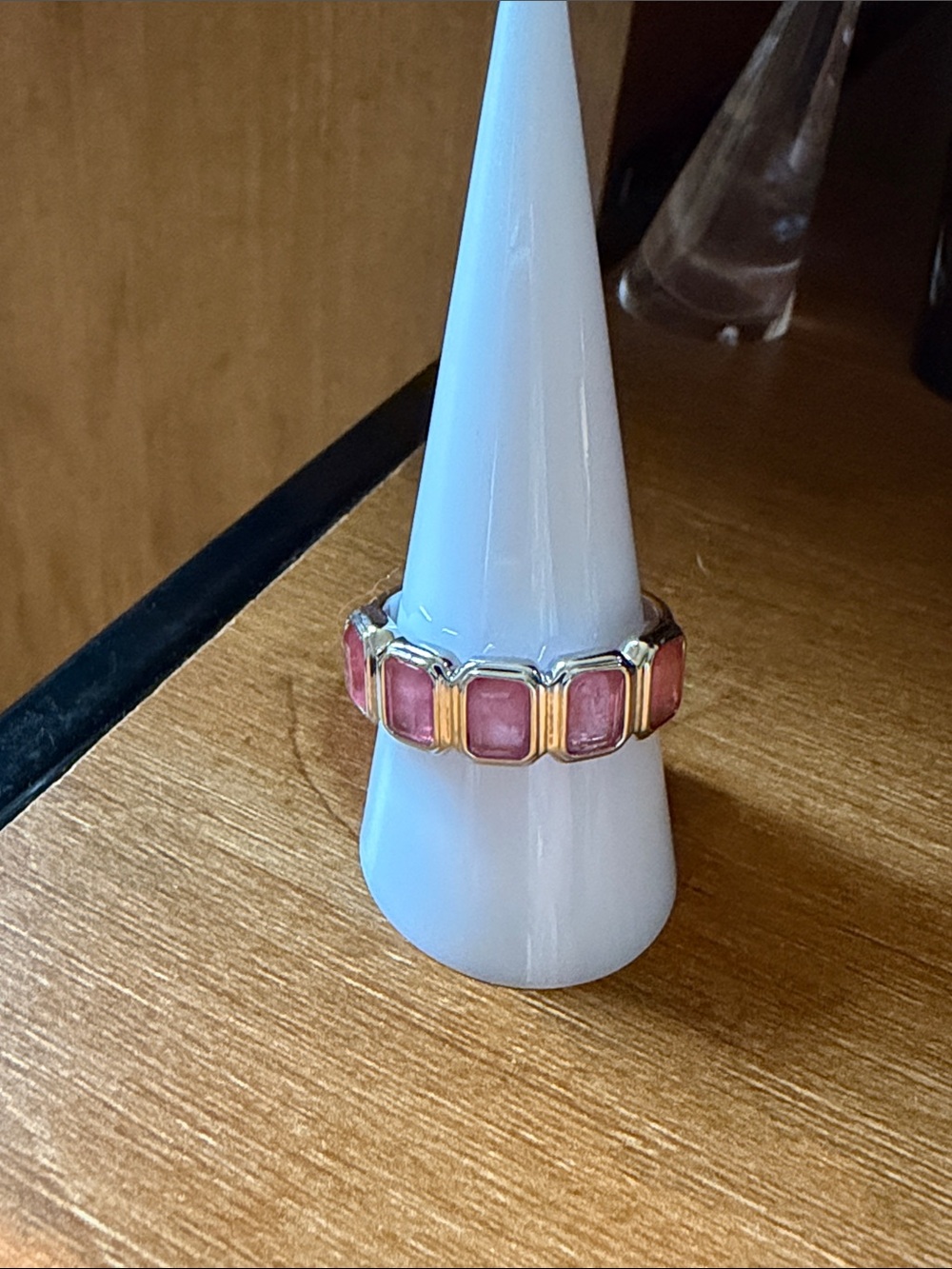 Pink Stone Ring - Women's Jewelry